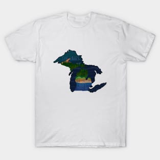 Michigan | The Lakes Are Calling and I Must Go | Cherie's Art(c)2020 T-Shirt